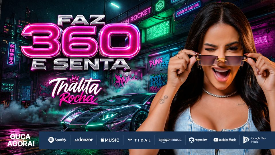 Capa de Faz 360 e Senta, de Thalita Rocha